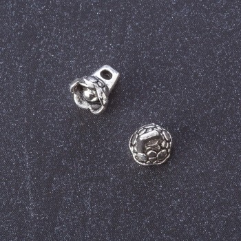 Findings Bell Pendant silver metal color L 8mm pack 20g +/-47pcs