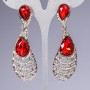 Crystal Chandelier Earrings "Feather"