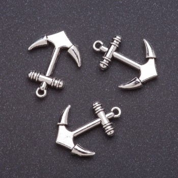 Anchor Pendant Finding, 25x20mm, Pack 20g +/-7pcs