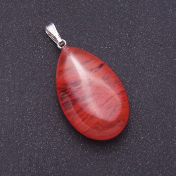 Chalcedony Drop Pendant 4x2.5cm (+-)