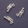 Tube Pendant, 17x8mm, Hole 1.5mm, Silver Color, Pack of 20g (+/-27 pcs)