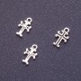 Cross Pendant Finding, Length 11mm d1-1.5mm, Pack 20g +/-93pcs, Silver Color