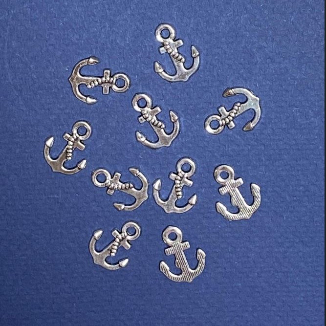 Anchor Pendant Finding, Length 17x13mm d1-1.5mm, Pack 20g +5pcs