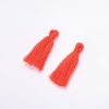 Craft Tassel Blank Mini Orange Cotton, 3cm Length, 4mm Diameter, Pair