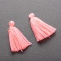 Craft Blank Mini Tassel Pink Cotton, 3cm Length, 5mm Diameter, Pair