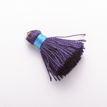 Craft Blank Mini Silk Tassel with Ring, L cm, 5mm Diameter, Price per 1 pc