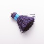 Craft Blank Mini Silk Tassel with Ring, L cm, 5mm Diameter, Price per 1 pc