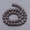 Natural Lava Stone Beads on a String, Diameter 10mm +/-, Length 37cm