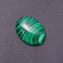 Findings Cabochon Malachite Stone (Pressed) 40x30mm