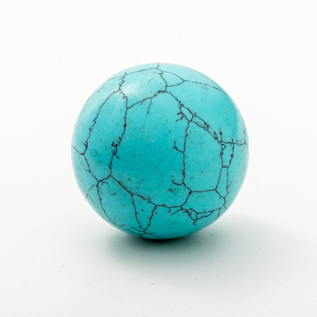 Souvenir Ball Turquoise Stone (Pressed), diameter 5cm