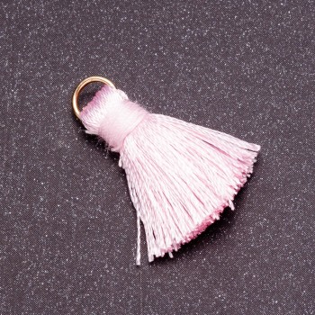 Craft Blank Mini Tassel with Ring "Silk", L cm, diameter 5mm, price per 1 pc