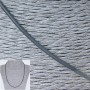 Price per Pack /10pcs. Gray Rubber Cord with Clasp, Diameter 2mm +/-, Length 50-55cm +