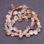 Natural Stone Beads Rutilated Quartz Assorted Tumbled Butterfly, 6-12 (+/-) mm Strand, 40cm Length