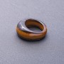 Tiger's Eye Natural Stone Ring, Size 20mm