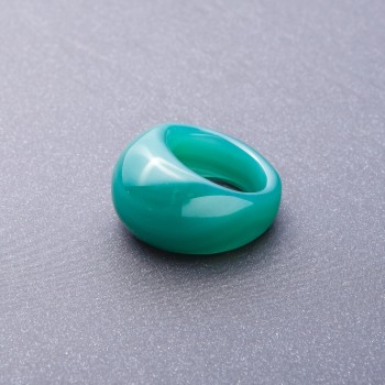 Green Agate Ring, Sizes 20, 21mm