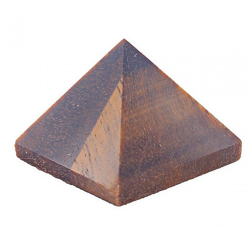 Souvenir Pyramid “Tiger's Eye” Stone, height 2.4-2.6cm, width 2.7-2.9cm