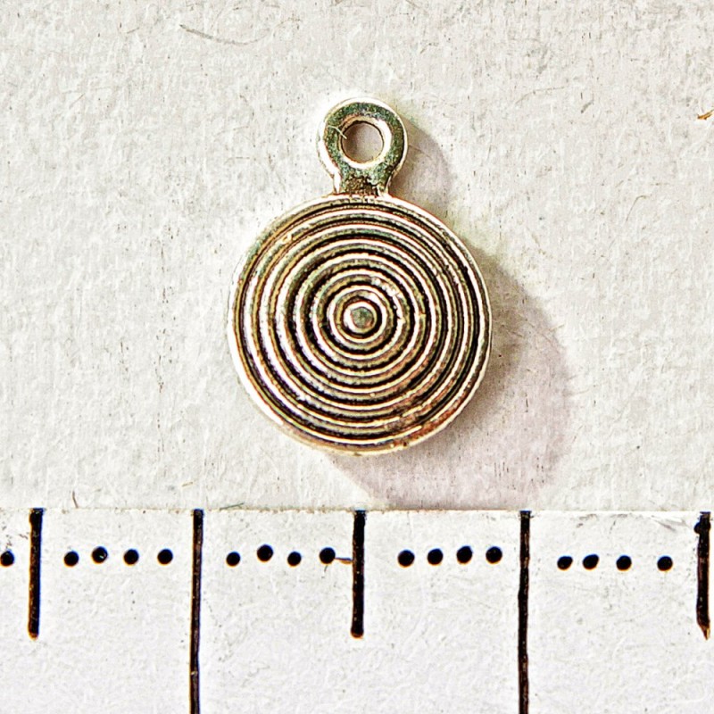 Findings Pendant Hypnotic Spiral 8x12mm pack. 20g +/-37pcs