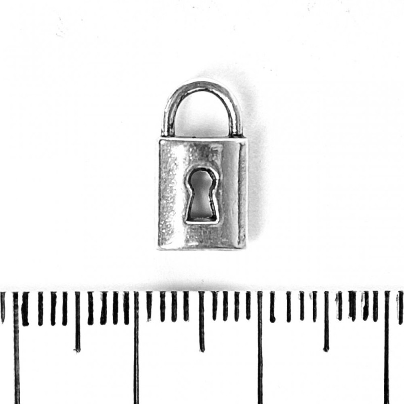 (9/7mm) Findings Pendant Padlock pack. 20g +/-17pcs
