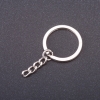 Price per Pack /10pcs. Keychain Base, 28mm Diameter, 5cm Length