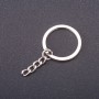 Price per Pack /10pcs. Keychain Base, 28mm Diameter, 5cm Length
