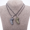 Sneaker Friendship Pendant Set on Cord, Length 45cm, Metal Color “Silver and Bronze”