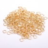 Jump Rings Findings, Diameter 4mm, Gold-Tone Metal, 25 Grams