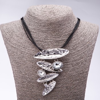 "Moonlight" Cord Necklace, 48-55cm length