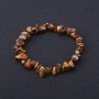 Tiger's Eye Chip Bracelet 4-9x2-5mm+-, Length 18cm Stretch