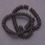 Shungite Beads on Thread, Rondelle Shape, 10x4.5 mm, smooth, 38 cm length