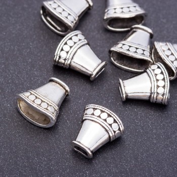Bead Cap Finding for Beads, diameter 16x16x8mm, hole d. 4x5mm, pack 20g +/- 8pcs