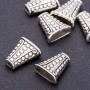 Bead Cap Finding, "Antique Silver", diameter 17x18x8mm, hole d. 3x4mm, pack 20g +/- 7pcs