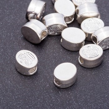 Crown Bead Insert Finding, Diameter 5x8.5x10mm, Hole 3.5mm, Pack 20g +/-13pcs