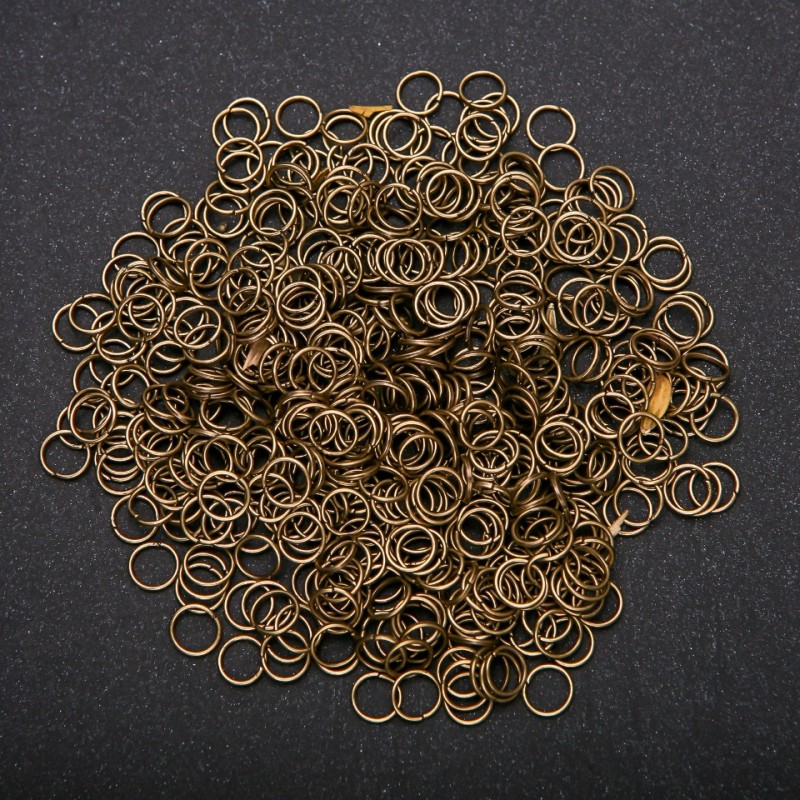 Jump Rings, 6.5mm Diameter, 30g Pack, Bronze Color