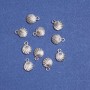 Seashell Pendant Finding 10x13mm, Pack 20g +/- 20pcs