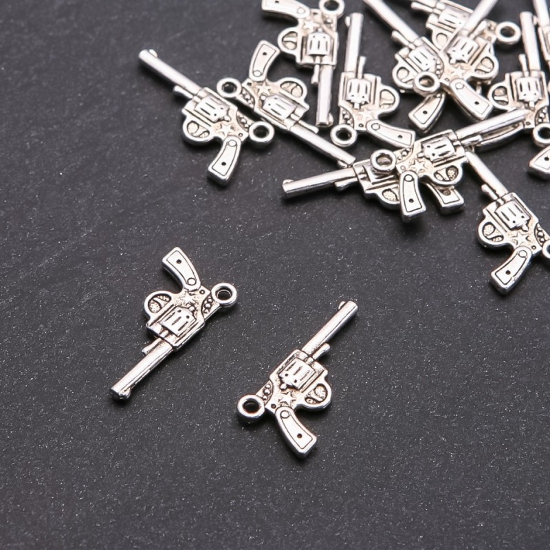 Revolver Pendant Finding, Diameter 1.8mm, Length 24x12mm, Pack 20g, ±16pcs