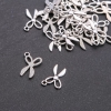 Scissors Pendant Finding dmm, Length 14x20mm, Pack 20g, ±24pcs