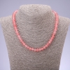 Natural Chalcedony Stone Necklace, Smooth Rondelle, Diameter 8x5mm, Length 45cm