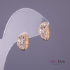 Xuping Earrings, Diameter 7mm, Length 14mm, Gold Silver Color