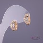 Xuping Earrings, Diameter 7mm, Length 14mm, Gold Silver Color