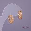 Xuping Earrings, diameter 6mm, length 15mm, 18K gold plating