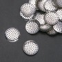 Brooch base setting "drain strainer" sieve, diameter 24 mm, pack 48 pcs