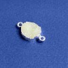 “Druze” Connector, Acrylic “Silver”, Diameter 14mm L3mm