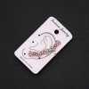 Gold-Tone Ear Cuff with White Flowers and Multicolor Rhinestones