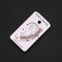 Gold-Tone Ear Cuff with White Flowers and Multicolor Rhinestones