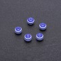 Blue Striped Bead Findings, Diameter 8mm, Pack of 70 pcs