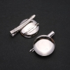 Price per Pack/10pcs. Brooch and Pin Base, 30mm Diameter