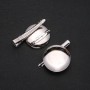 Price per Pack/10pcs. Brooch and Pin Base, 30mm Diameter