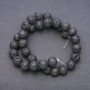 Natural Lava Stone Beads on a Strand, Diameter 12mm +/-, Length 37cm