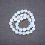Beads Moonstone (Synthetic) Faceted, diameter 8x10mm, strand length 40cm