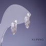 Xuping Tulip Earrings 15x8mm Rhodium